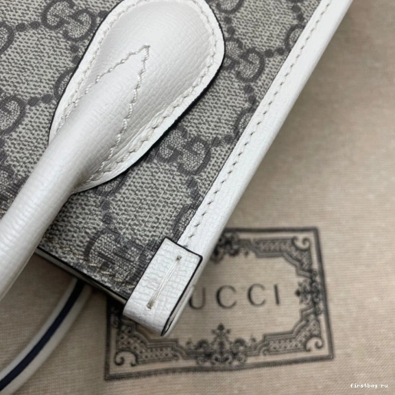 First bag ru tote Mini Interlocking G with Gucci bag 0727